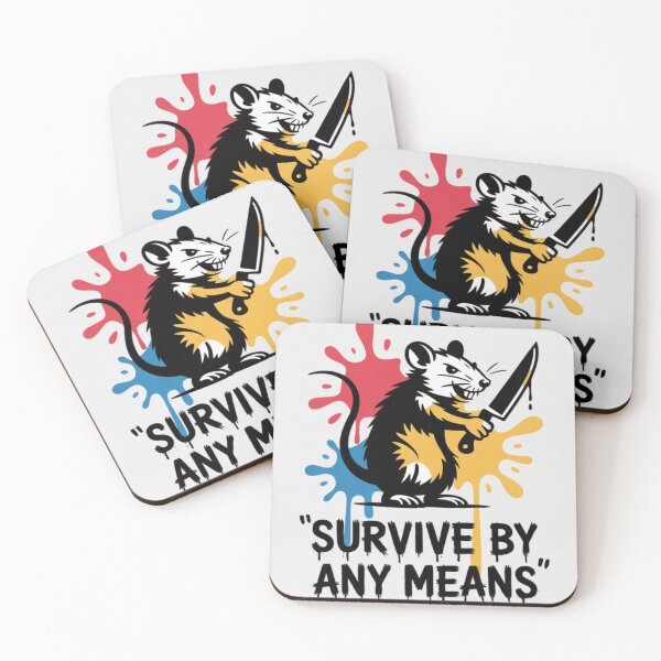 Item preview, BANKSY RAT - SURVIVE BY ANY MEANS designed and sold by 123ks.