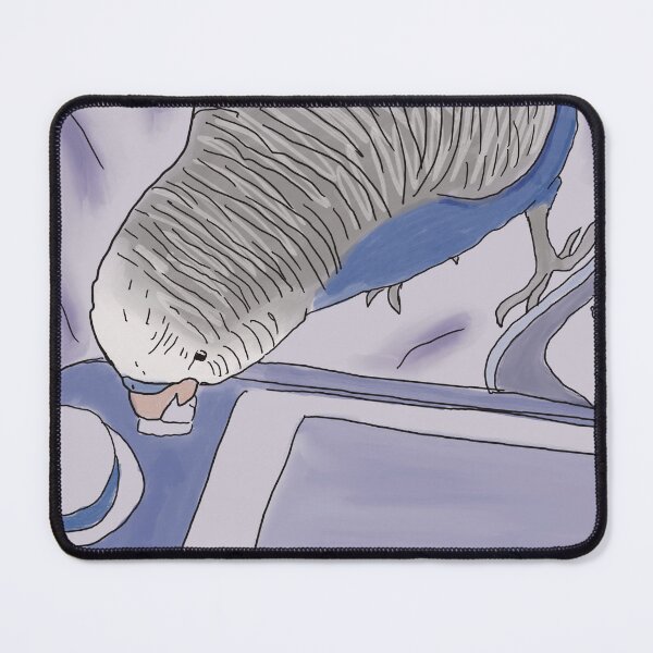 Item preview, Budgie on a game console  designed and sold by CottageComfortsShoppe.