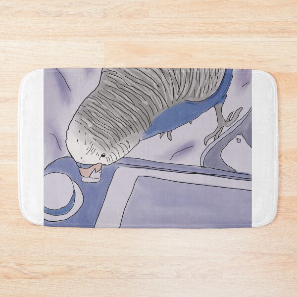 Item preview, Budgie on a game console  designed and sold by CottageComfortsShoppe.