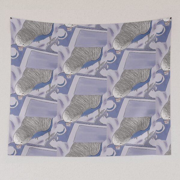 Item preview, Budgie on a game console  designed and sold by CottageComfortsShoppe.
