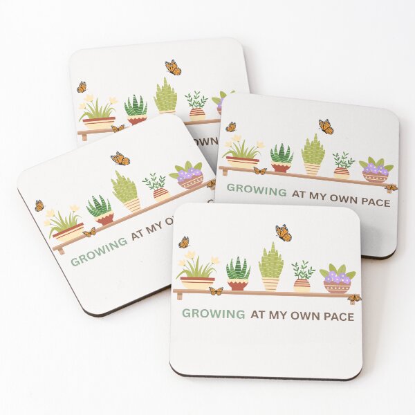 Item preview, Growing at My Own Pace Inspirational Quote designed and sold by SoftSoul.co.