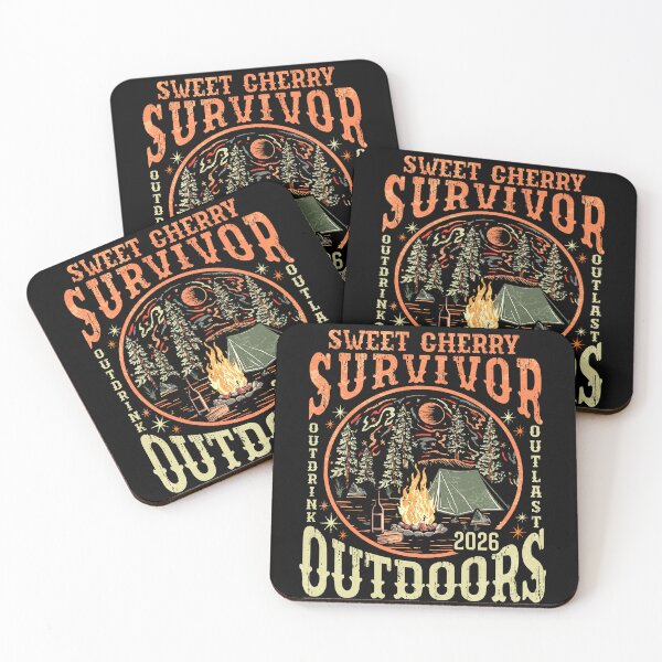Item preview, Sweet Cherry Survivor 2026 Outdrink Outlast Outdoors designed and sold by schoolofbullies.