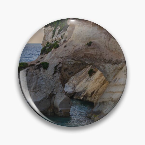 Item preview, Dramatic Coastal Sea Arch and White Limestone Cliffs Over Turquoise Waters at Sunset designed and sold by Nmallia.