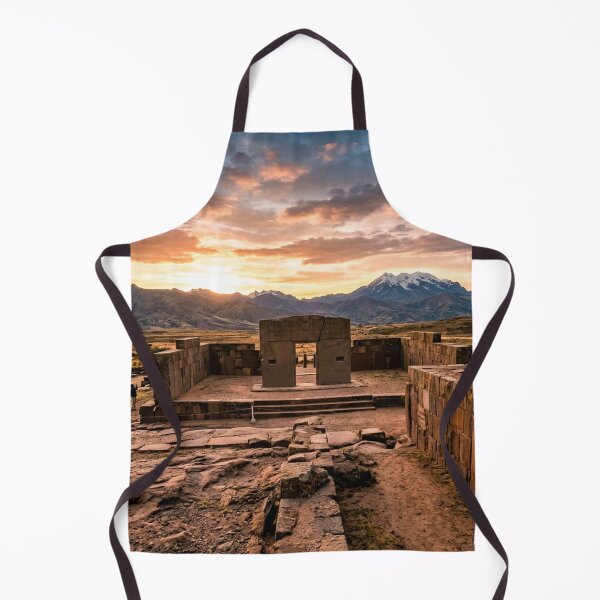 Item preview, Sunset over Tiwanaku ruins in Bolivia. designed and sold by LCPcreations.