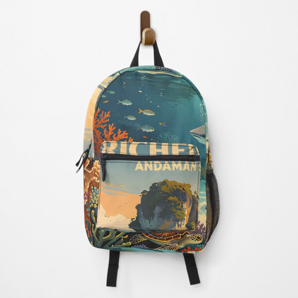 Item preview,  Richelieu Rock Thailand Retro Sunset Travel Poster – Andaman Sea Coastal Artwork designed and sold by Spirit of Siam.