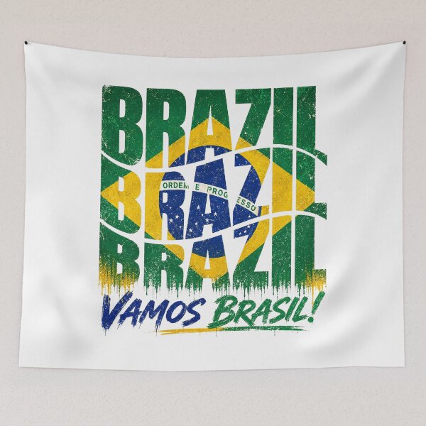 Item preview, Brazil Soccer Fan Vamos Brasil  designed and sold by schoolofbullies.