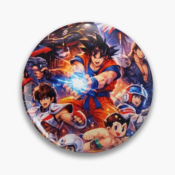 Item preview, Epic 80s Anime Heroes Collage designed and sold by Med-th-ewolf.