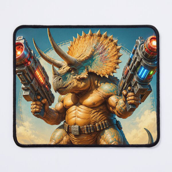 Item preview, Tricera Boss Sci Fi Dinosaur Warrior designed and sold by Victor Shadehorn.