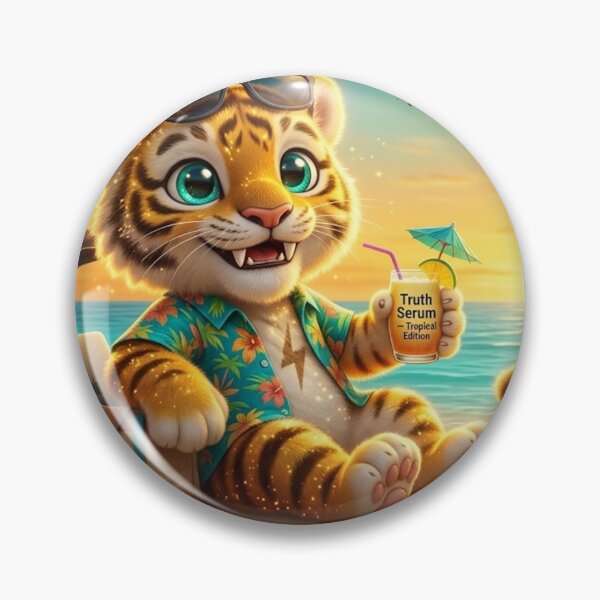 Item preview, Funny Out Of Office Tiger Beach Vacation Humor Coworker Gift Mug NeoTigLuna designed and sold by NeoTigLuna.