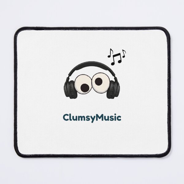 Item preview, Clumsy Music Funny Googly Eyes Cute Headphone Cartoon designed and sold by ClumsyStudio.