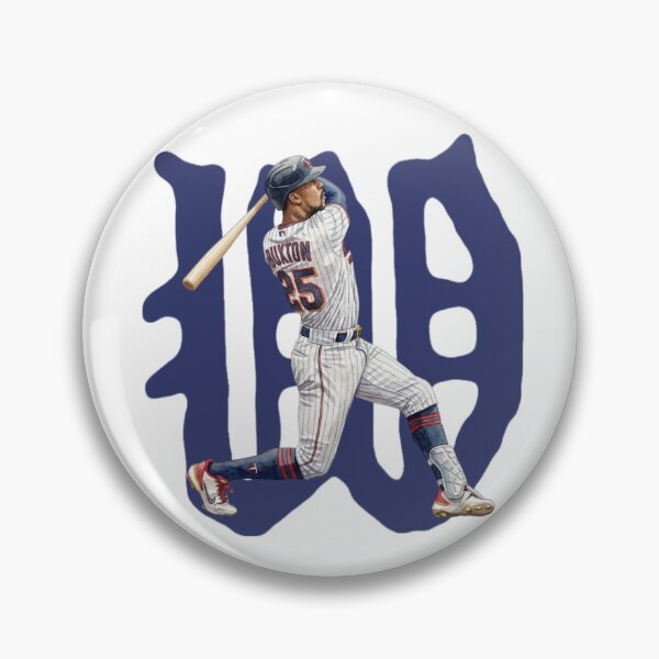 Item preview, Byron Buxton Minnesota Twins #25 Watercolor Baseball Swing Illustration designed and sold by cucuzeus.