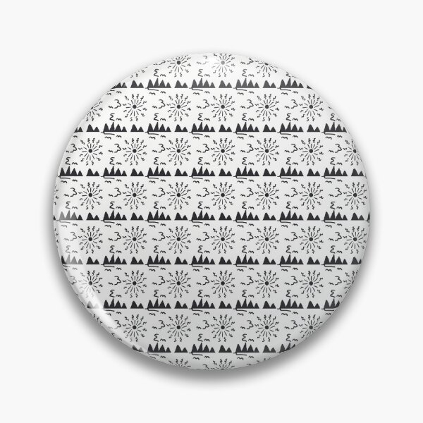 Item preview, Black and white sunny mountain pattern designed and sold by CottageComfortsShoppe.