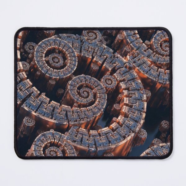 Item preview, Intricate 3D Spiral Labyrinth Maze Copper Pattern designed and sold by IntelliMindDesigns.