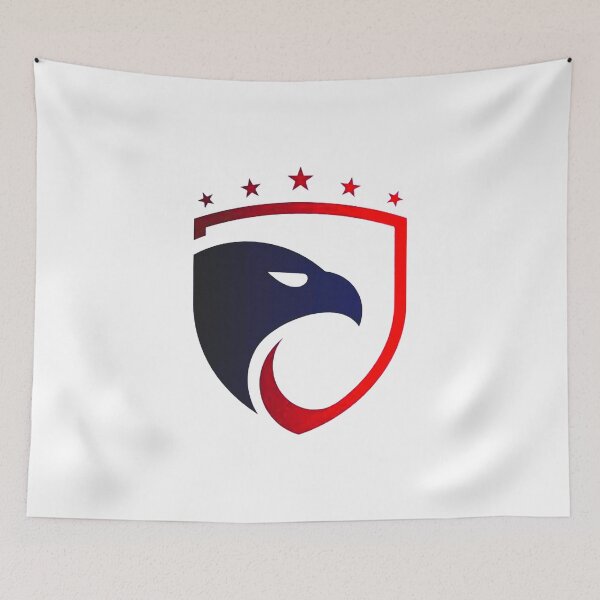 Item preview, Eagle Coat of Arms – Navy Blue and Red Shield designed and sold by RAYBIL.