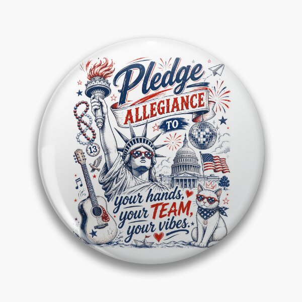 Item preview, Pledge Allegiance to Your Hands Team Vibes Statue of Liberty designed and sold by schoolofbullies.