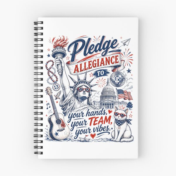 Item preview, Pledge Allegiance to Your Hands Team Vibes Statue of Liberty designed and sold by schoolofbullies.
