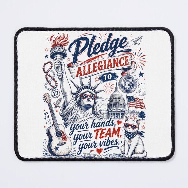 Item preview, Pledge Allegiance to Your Hands Team Vibes Statue of Liberty designed and sold by schoolofbullies.