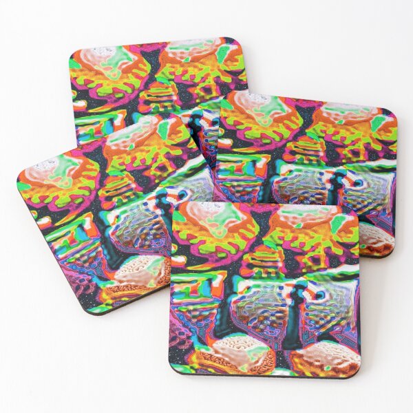 Item preview, Adversarial Neon Dreamscape Abstract Art – Psychedelic Cyberpunk Surreal Vision designed and sold by Charonde.