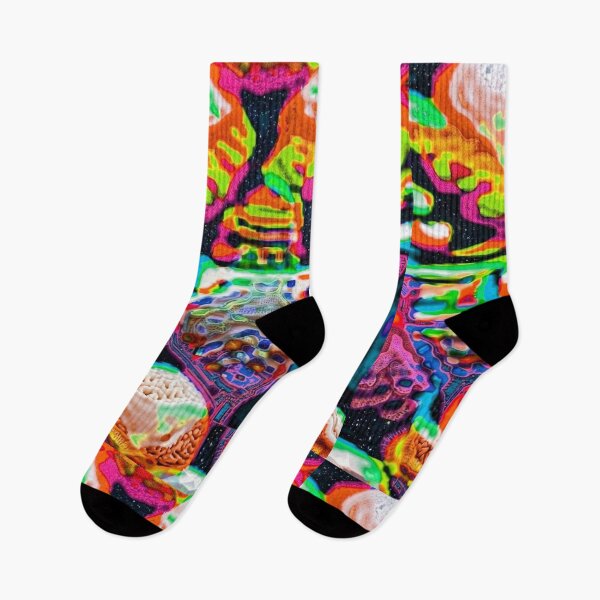 Item preview, Adversarial Neon Dreamscape Abstract Art – Psychedelic Cyberpunk Surreal Vision designed and sold by Charonde.