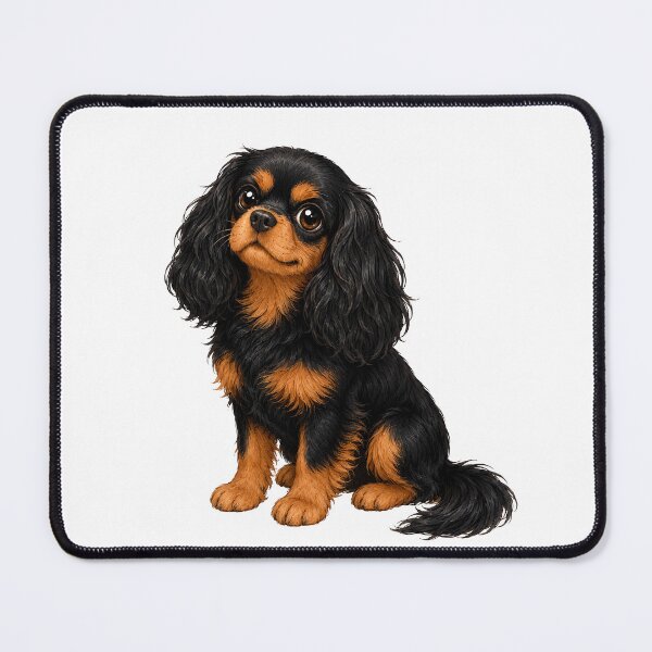 Item preview, Cavalier King Charles Spaniel Black and Tan | Noble Canine Portrait designed and sold by SakuraWaStyle.