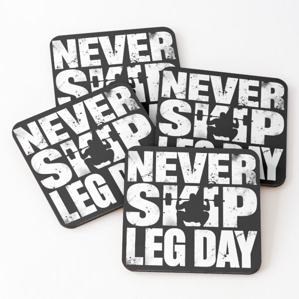 Item preview, Never Skip Leg Day - Bold Heavy Duty Gym Typography Fitness Motivation designed and sold by Sparkofart07.