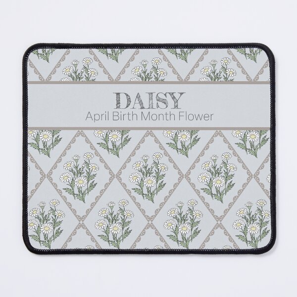 Item preview, Daisy Flower Pattern April Birth Month | Vintage Botanical Cottagecore Floral Design designed and sold by storieslanguage.