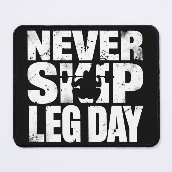 Item preview, Never Skip Leg Day - Bold Heavy Duty Gym Typography Fitness Motivation designed and sold by Sparkofart07.