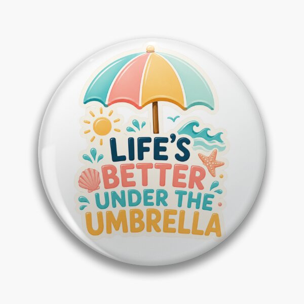 Item preview, Life is better under the umbrella: a beautiful and colorful summer beach design. designed and sold by FusiTink.