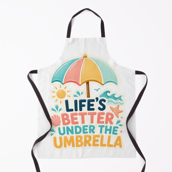 Item preview, Life is better under the umbrella: a beautiful and colorful summer beach design. designed and sold by FusiTink.