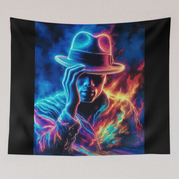 Item preview, Neon Pop Dance Legend Procreate Digital Art designed and sold by ExploreAura Studio.
