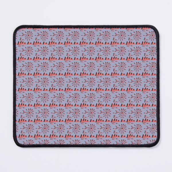 Item preview, Lilac and coral sunny mountain pattern designed and sold by CottageComfortsShoppe.