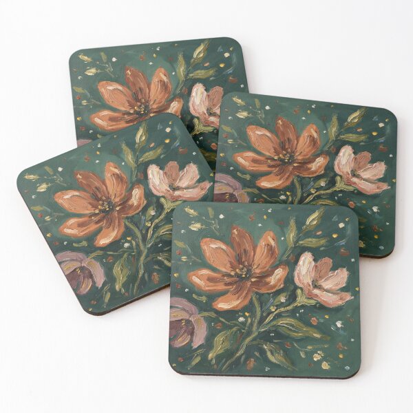 Item preview, Small flowers on a green background,abstractioun. designed and sold by elegantpaterns.