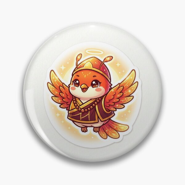 Item preview, Chibi Kawaii Vermilion Bird Monk Anime Sticker designed and sold by uegi.