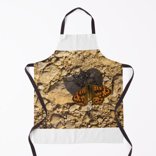 Item preview, Close-Up Of Orange Butterfly With Eye Spots Resting On Rocky Ground In Sunlight designed and sold by Nmallia.