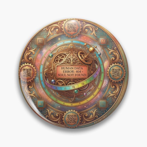 Item preview, Adversarial Data Error 404 Soul Not Found AI Cyber Art designed and sold by Fatomfatom.