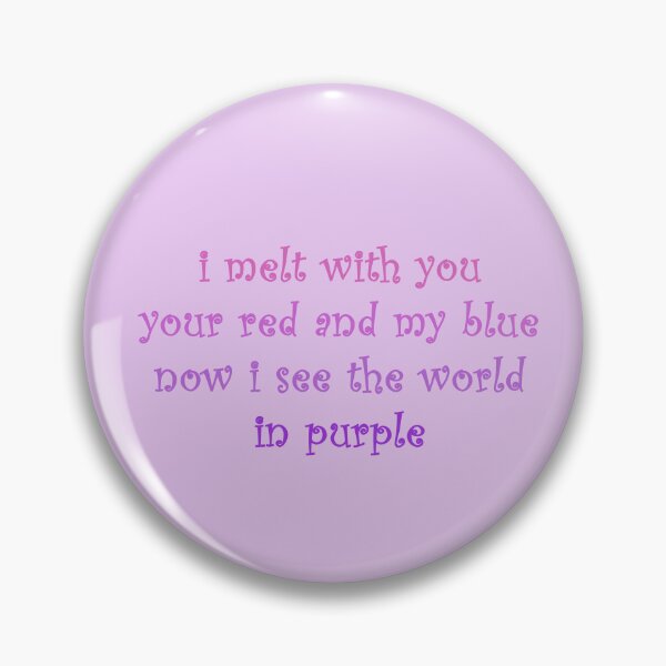 Item preview, i see the world in purple lyric designed and sold by lilsammi.