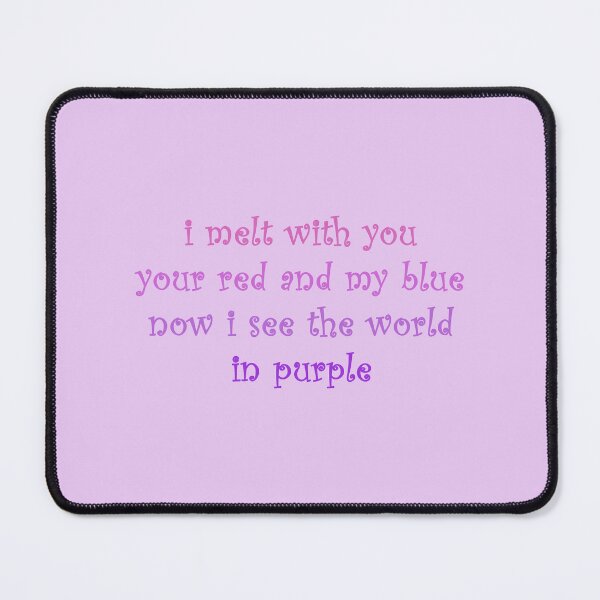 Item preview, i see the world in purple lyric designed and sold by lilsammi.