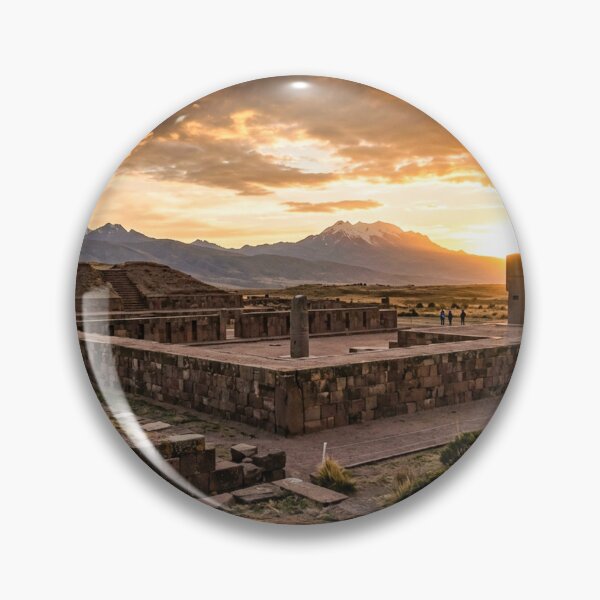Item preview, Sunset over Tiwanaku ruins in Bolivia. designed and sold by LCPcreations.