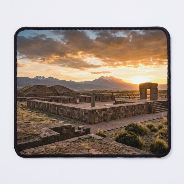 Item preview, Sunset over Tiwanaku ruins in Bolivia. designed and sold by LCPcreations.