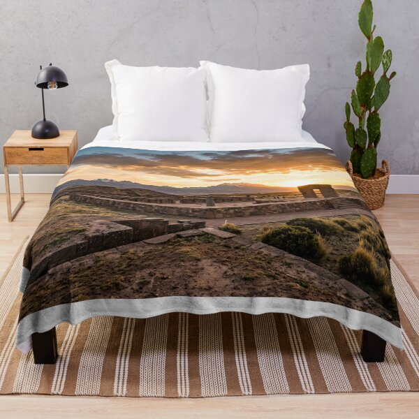Item preview, Sunset over Tiwanaku ruins in Bolivia. designed and sold by LCPcreations.