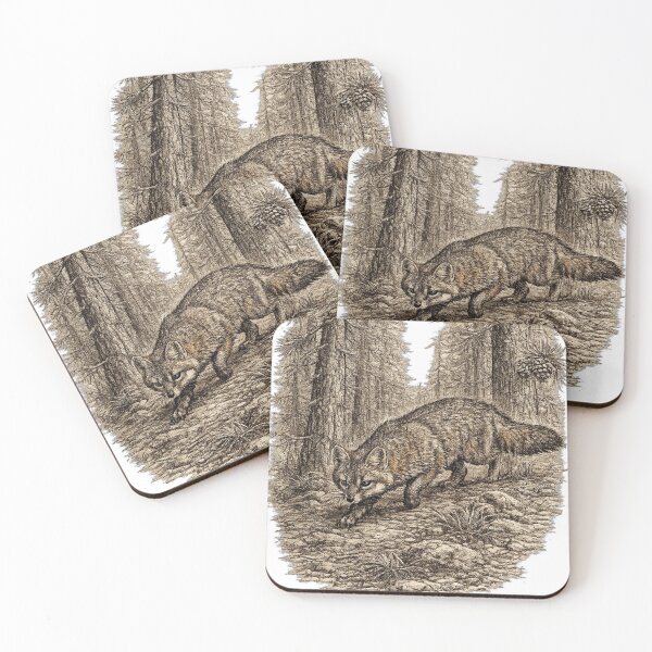 Item preview, Gray Fox Woodland Hunter designed and sold by KrungiT Design .