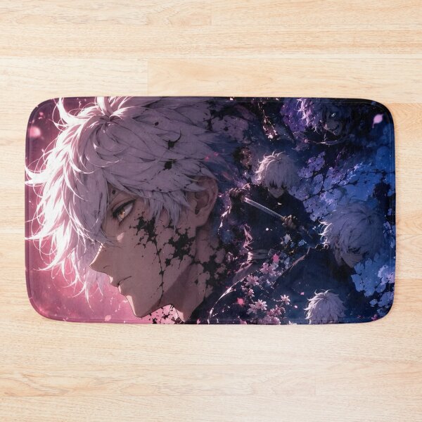 Item preview, White-Haired Shadow Shinobi | Anime Inspired Cherry Blossom Fantasy Wall Art designed and sold by Dyan4.