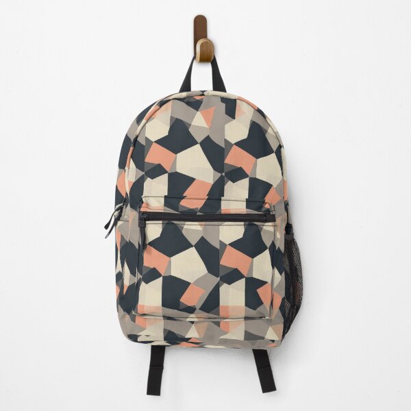 Item preview, Modern Abstract Geometric Pattern in Neutral Peach and Charcoal designed and sold by Grafititee.