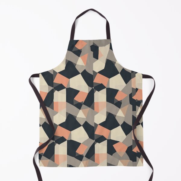 Item preview, Modern Abstract Geometric Pattern in Neutral Peach and Charcoal designed and sold by Grafititee.