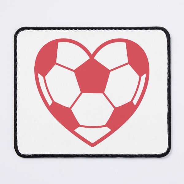 Item preview, Heart Shaped Soccer Ball Silhouette Red designed and sold by Anne97s.