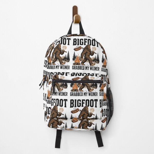 Item preview, Bigfoot Grabbed My Weiner Campfire Sasquatch Camping Humor designed and sold by FreshVibe Prints.