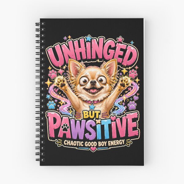 Item preview, Unhinged But Pawsitive Funny Dog Humor designed and sold by JerdbordinShop.