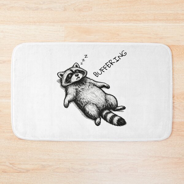 Item preview, Funny Raccoon | Buffering | Burnout Meme designed and sold by moodiecatshop.