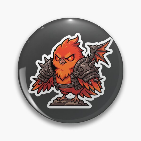 Item preview, Chibi Demon Vermilion Bird Armor Anime Sticker designed and sold by uegi.