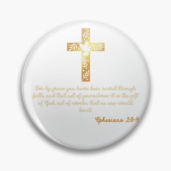 Item preview, Ephesians 2:8-9 Saved By Grace Bible Verse designed and sold by Kuzmier.